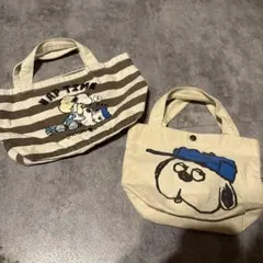SNOOPY オラフ ミニトートバッグ 2点セットのサムネイル