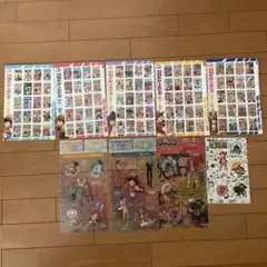 少年ジャンプ付録　ONE PIECE シール クリアしおりセット