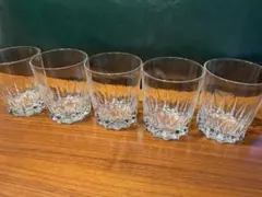たち吉　カットグラス ロックグラス 5個セット