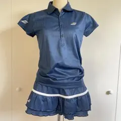 【美品】バボラ　ゲームシャツ　テニスウェア　上下セット　L スコート　Tシャツ