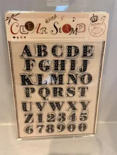 b[新品] ￼ clear stamp ￼クリアスタンプ￼ mojiA 9046