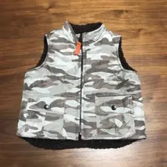 ベビーギャップ baby gap ダウンベスト 裏起毛 迷彩カモ70 80 90