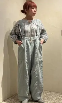 nest Robe リネン サロペット オーバーオール Fのサムネイル