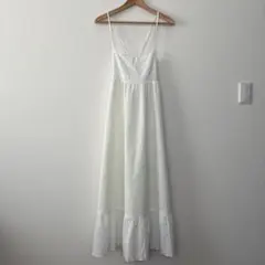 キャミワンピース　ホワイト　m