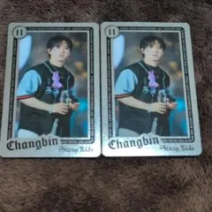 StrayKids　チャンビン　dominATE　ライブフォトカード　2枚セット