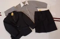 お値下げ！卒園式、入学式、結婚式、七五三　フォーマルスーツ　３点セット１００cm