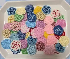 水引パーツ　まとめ売り　梅結び　5本取り　No.144