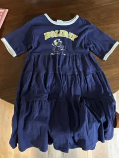 BREEZE ブリーズ　ワンピース ネイビー　130 半袖