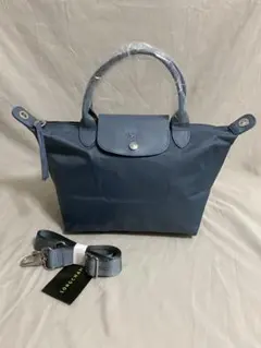 LONGCHAMP ル・プリアージュ ミニバッグ 2way XS 煙灰ブルー - メルカリ
