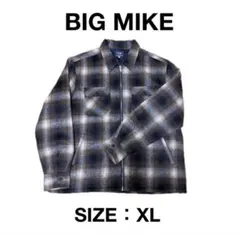 【美品】BIG MIKE ビッグマイク オンブレチェックジャケット XL