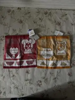 Disney KIDEA ミニタオル 2枚セット 新品未使用