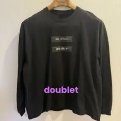 doublet NO IMAGE レンチキュラー 長袖Tシャツ S