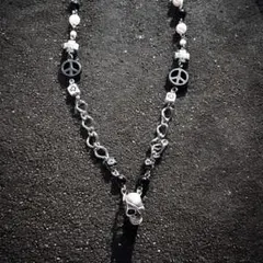 VIP スカル　シルバーネックレス　アメカジ　バイカー　ストリート　メンズ z