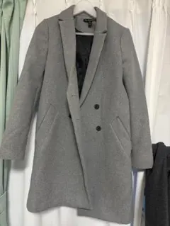 zara グレー　コート
