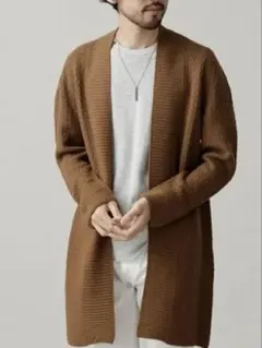 JAPAN MADEホールガーメントロングニットカーディガン