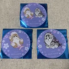 モフサンド アクリルコースター 桜満開 サメにゃん コンプリート　3点セット