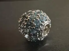 K18WG アクアマリン2.5ct 球体ペンダントヘッド/チャーム