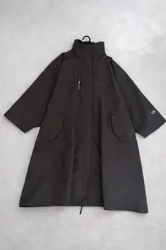 Champion チャンピオン　フード付きロングコート　　黒系　CW-T605