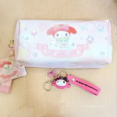 マイメロディ ペンケース ストラップ キーホルダー Sanrio ゆめかわ
