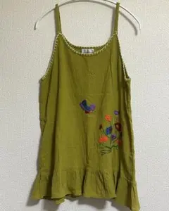 刺繍入りノースリーブチュニック