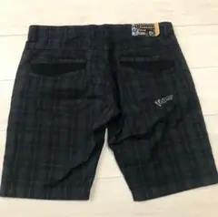 Volcom ブラックチェックショートパンツ w36