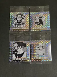 ドラゴンボール 40周年記念 ウエハース シール 4枚セット