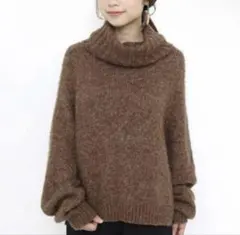 kastane カスタネ タートルニット ブラウン