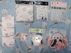 【シマエナガ雑貨セット 8点】クールタオル・マスク・ふきんなど