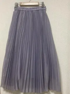 GU ジーユー Sサイズ 紫 ロングスカート プリーツ
