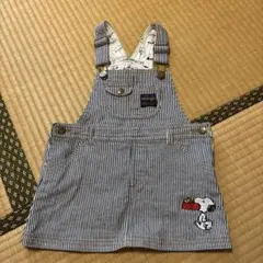 Wrangler SNOOPY ストライプサロペット　95