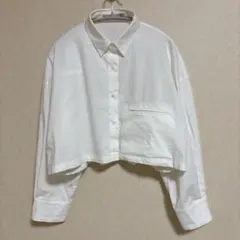 完売人気 ELENDEEKクロップドシャツ白Fオーバーサイズ美品春夏秋のサムネイル