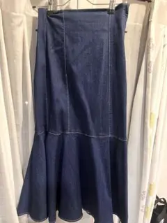 NICE CLAUP ダークデニム マーメイドスカート