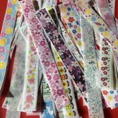 お花 フラワー マスキングテープ 切り売り おすそ分け ４０枚