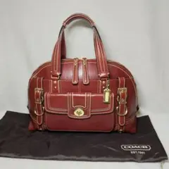 希少 コーチ ハンドバッグ ミランダ サッチェル ターンロック チャーム付