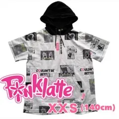 PINK-latte/フード付き Tシャツ カットソーxxs(140)