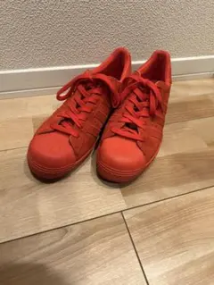 【レア】adidas 赤 スニーカー アディダス ロンドン スーパースター
