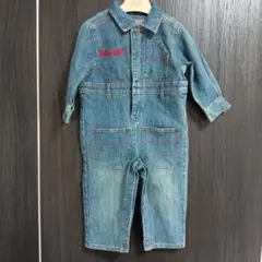 Wrangler ベビーデニムロンパース カバーオール　ツナギ 80〜90