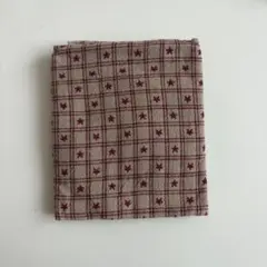【新品・未使用（美品）値下げ中‼️】星柄のガーゼ生地（レッド）