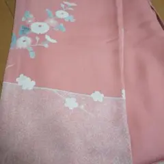 新品未使用品 しつけ糸付き 訪問着 サーモンピンク ♪着物