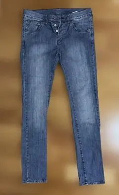 ダークブルー ストレートデニム 4ボタン