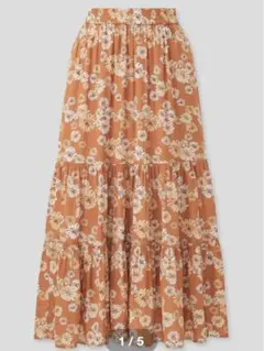 ユニクロ　ポール&ジョー　コラボ　ティアードスカート