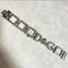 D&G ドルガバ シルバーダイヤル　ラインストーン腕時計のサムネイル