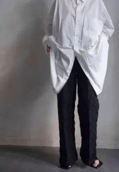 perd VONIQUE カフレース　ブラウス　ホワイト　F フリーサイズ perd VONIQUE カフレース ブラウス ホワイト F フリーサイズ