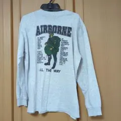 【ミリタリー】GIORDANO AIRBORNE ロングスリーブシャツ　Lサイズ