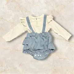 女の子 フリルロンパース