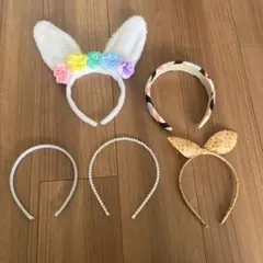 カチューシャ5点セット　女の子　小学生