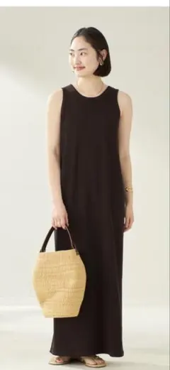 plageリブタンクワンピース　ブラウン38