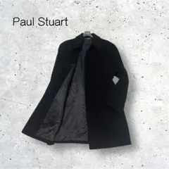 【美品】Paul Stuart ステンカラーコート カシミヤ100% 黒 L