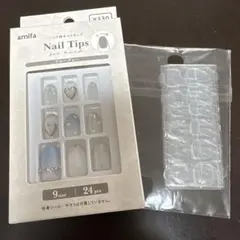 amifa ネイルチップ 24個入り 9サイズ
