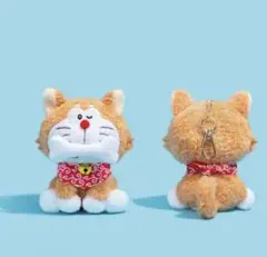新品未開封 ドラえもん キーチェーン 100% フレンズ展 芝犬 しば犬